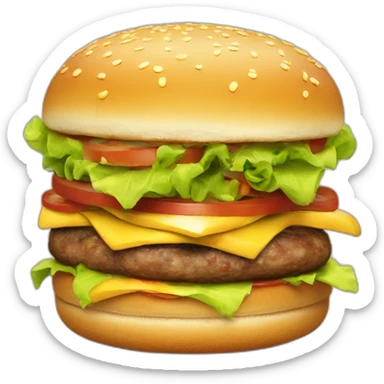 goofy ahh burger sticker
