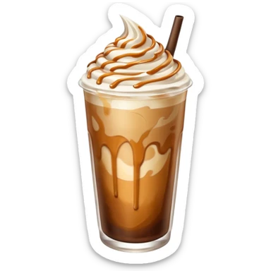 Iced caramel machiato sticker