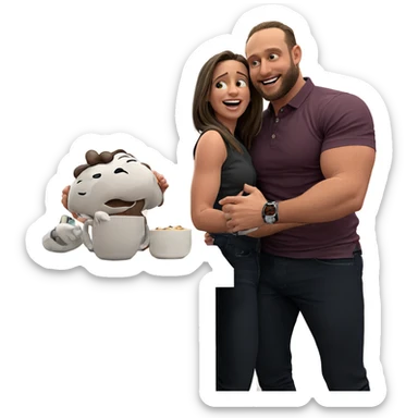 sweet moment indoors together sticker