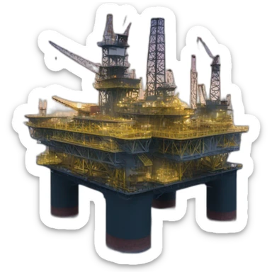 SSS offshore platform sticker
