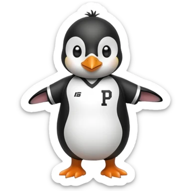 Pingüino futbolero  sticker