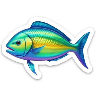 Mahi-mahi fish sticker