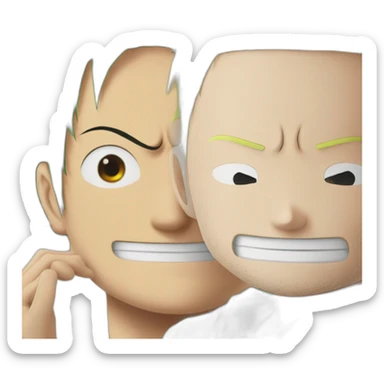 Luffy And zoro sticker