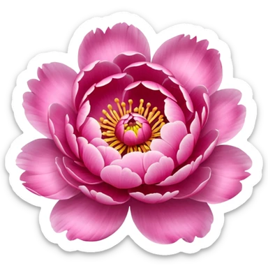 Create a peony flower emoji sticker