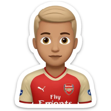 Me in an FC Arsenal London football kit  sticker