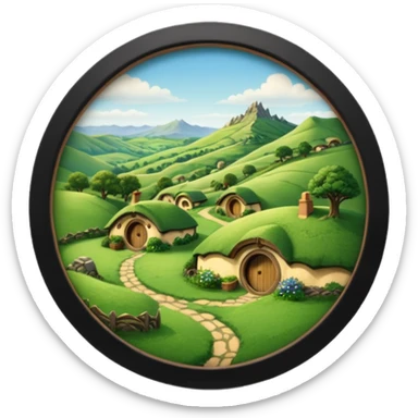 Middle-earth Shire TV sticker
