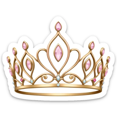 light pink tiara sticker