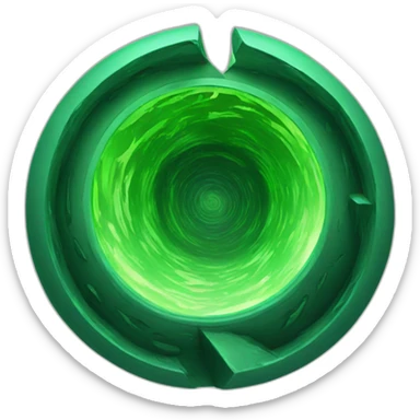 vortex portal green sticker