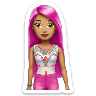 barbie-peruvian sticker