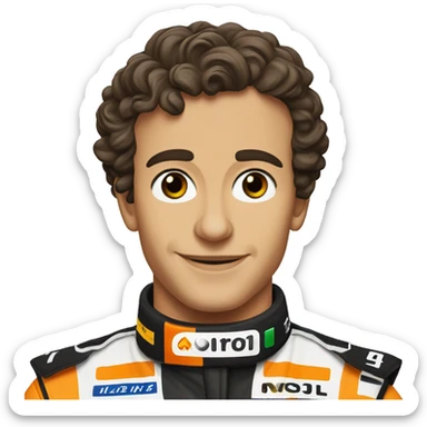 Lando Norris mclaren F1 car - number 4 sticker