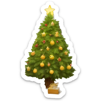 Cozy christmas tree  sticker