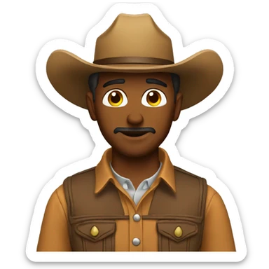 ranch cowboy sticker