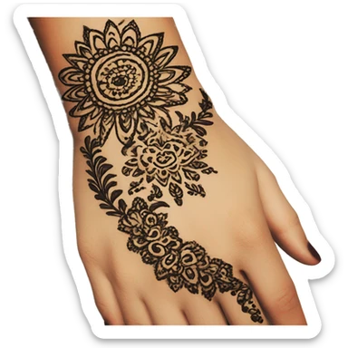 Henna sticker