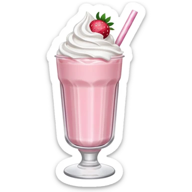 milkshake strawberry sticker