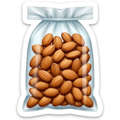 candied almonds in bag sticker
