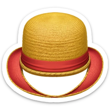 chapeau de paille de luffy one piece sticker