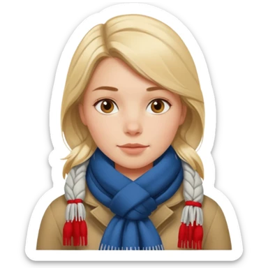 scandinavian girl in copenhagen sticker