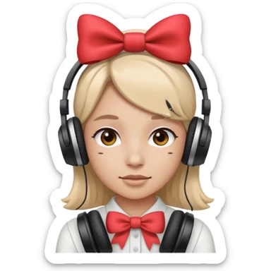 Наушниках й бантики sticker