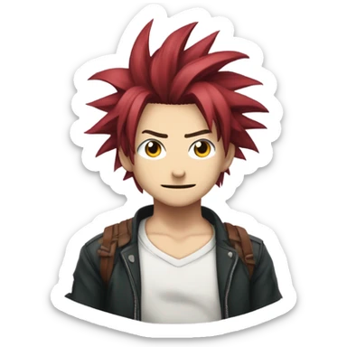kirishima Eijiro from mha standing still sticker