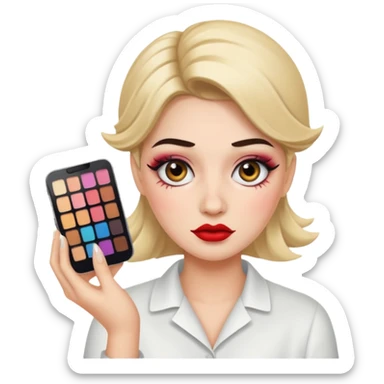 clumsy makeup artist sticker