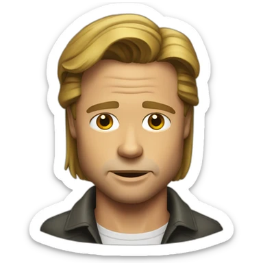 old brad pitt sticker