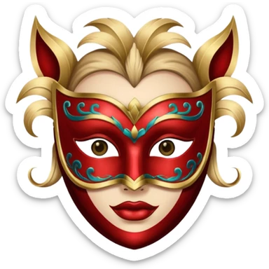 Masquerade Character sticker