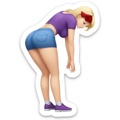 fullbody naked busty teen young blonde pawg buxom bending over sfw sticker