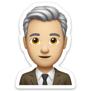 Un homme avec une tête pointu  sticker