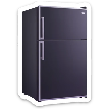 refrigerator with digital screen sticker