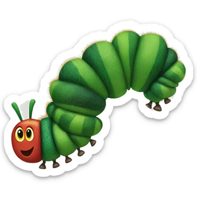 The little hungry caterpillar book sticker