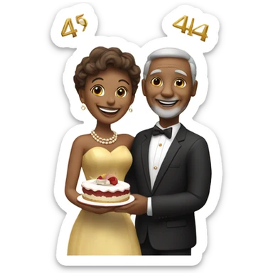 44 anniversary cruise celebration  sticker