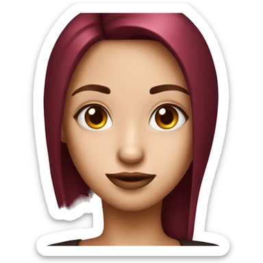 dark cherry red heart sticker