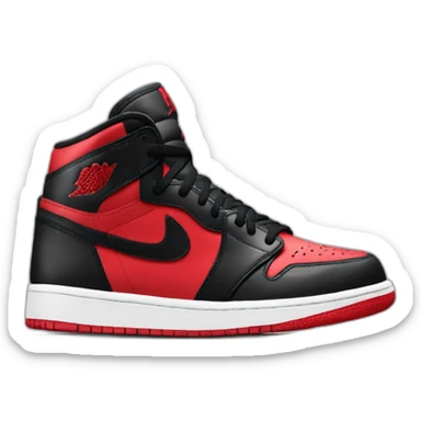 Nike Jordan one red shadow  sticker