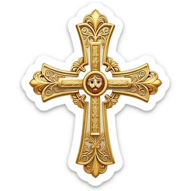 Orthodox cross  sticker