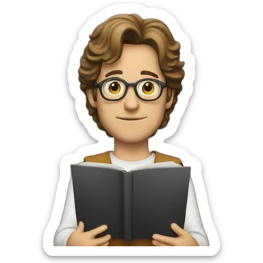 john lenon learning at school sticker