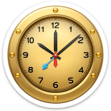 Clock it emoji sticker