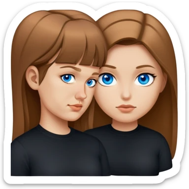 female, wearing black shirt sticker