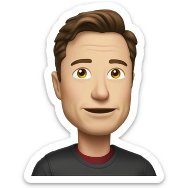Elon musk enfadado sticker