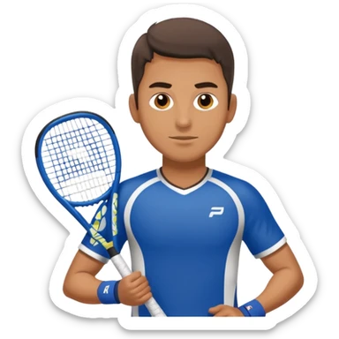 padel player latino sticker