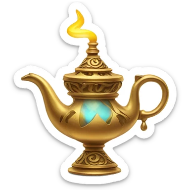 Genie lamp aladdin sticker