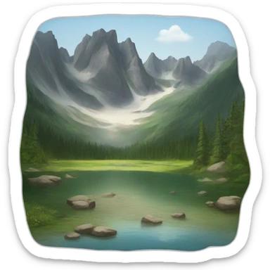 Lac des signes sticker