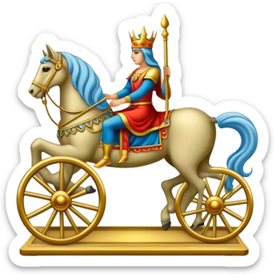 The chariot Tarot Card sticker