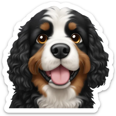 Bernese mountain dog poodle mix sticker