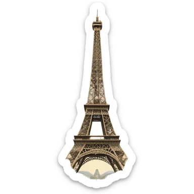 Eiffel tower sticker