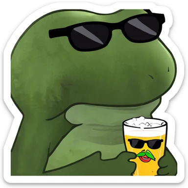 Tupac pint glass sticker