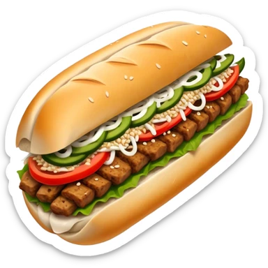 Behaarter Döner  sticker