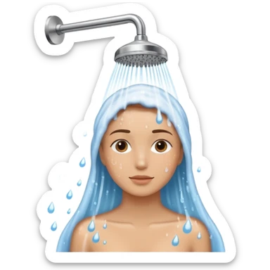 shower wellness skincare aesthetic  sticker