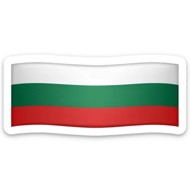  a horizontal tricolor of green, white, and red. The green stripe features the Shahada (Islamic declaration of faith) in white Arabic script sticker