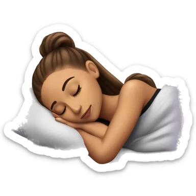 Ariana Grande sleeping sticker