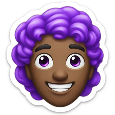 Purple BlackBerry whit Magic sticker